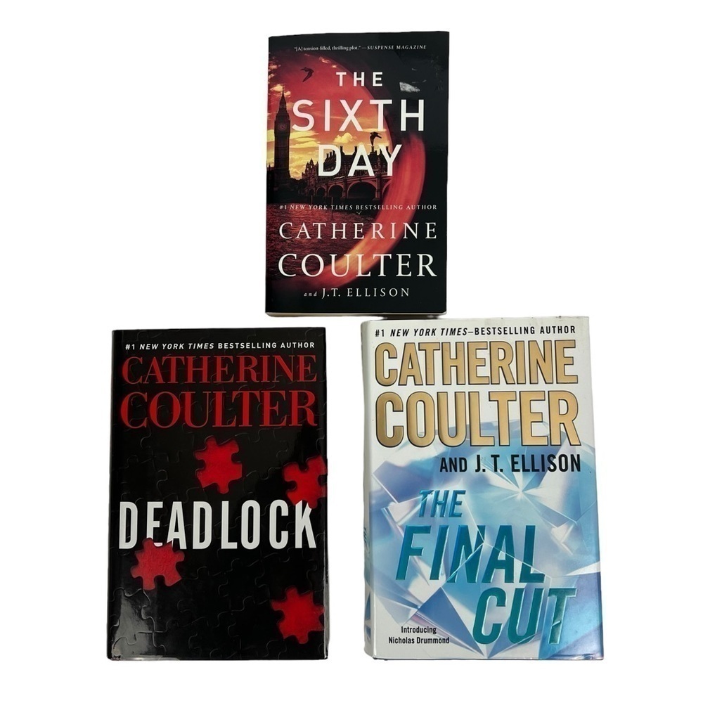 Catherine Coulter Book/Novel 2 Hardcover W/Dust Cover 1 Trade Paperback Thriller